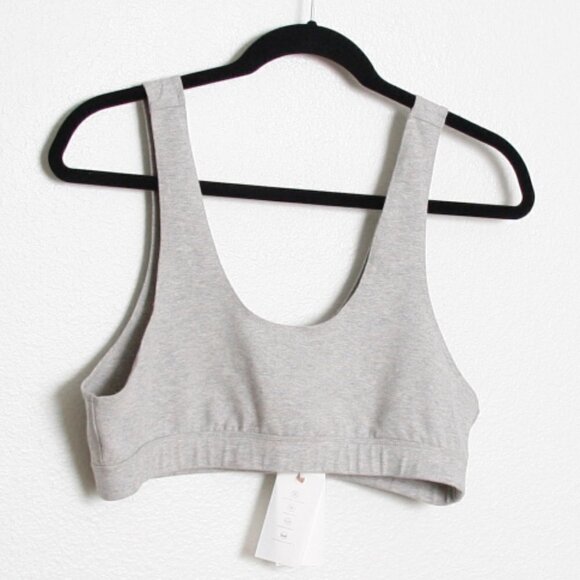 NWT Good American Essential Scoop Bra Heather Grey XL - Picture 2 of 7